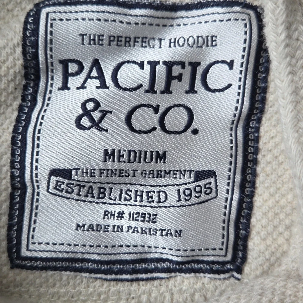 Yellowstone National Park Cream Embroidered Sweatshirt Hoodie Pacific & Co. Med - Picture 14 of 16